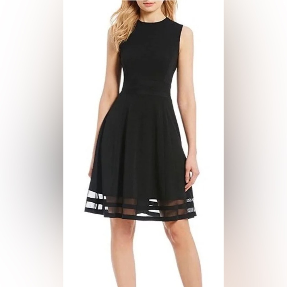 Calvin Klein Black Midi Dress